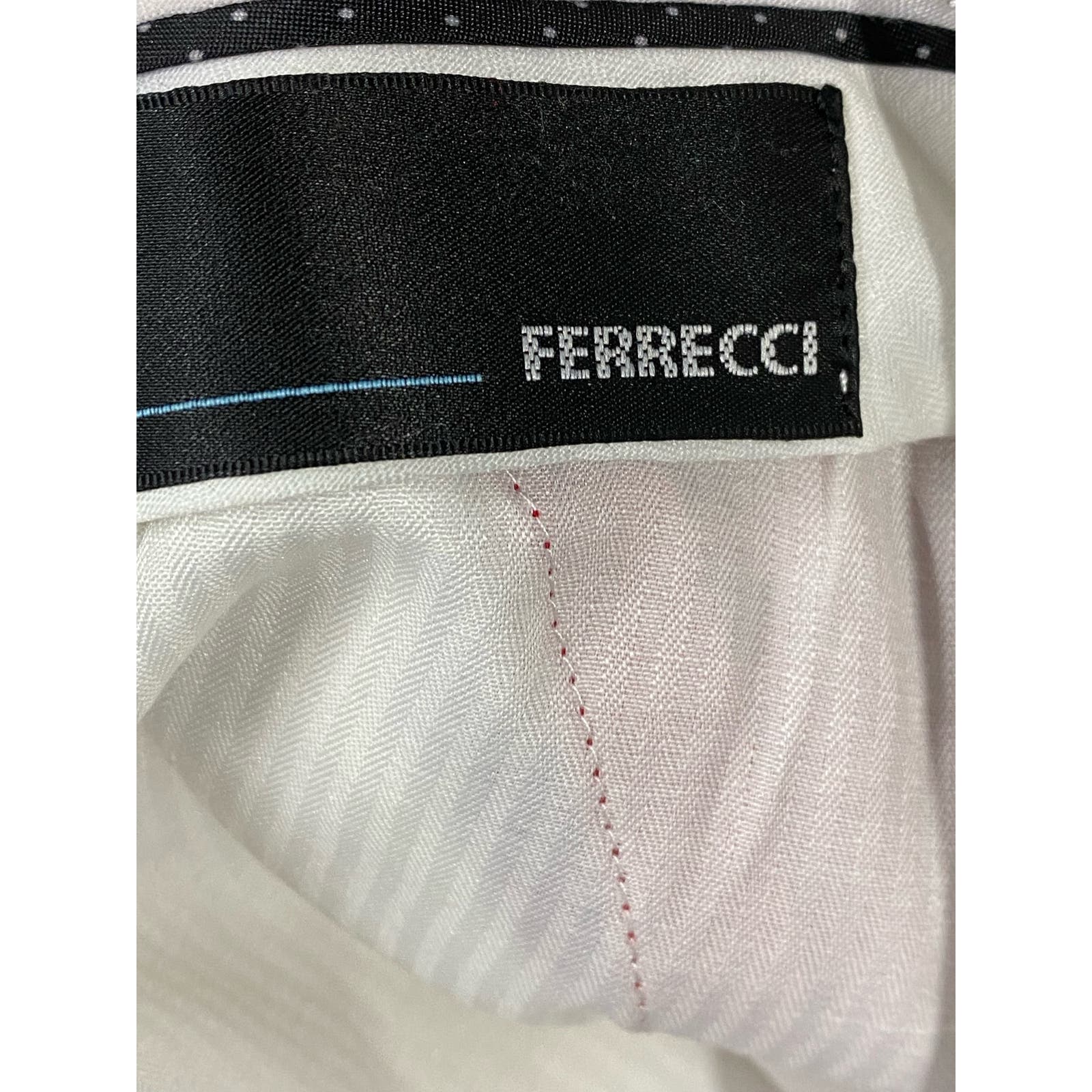 FERRECCI Men's Red Satin Short Super 150's Flat Front Suit Pant SZ 28S