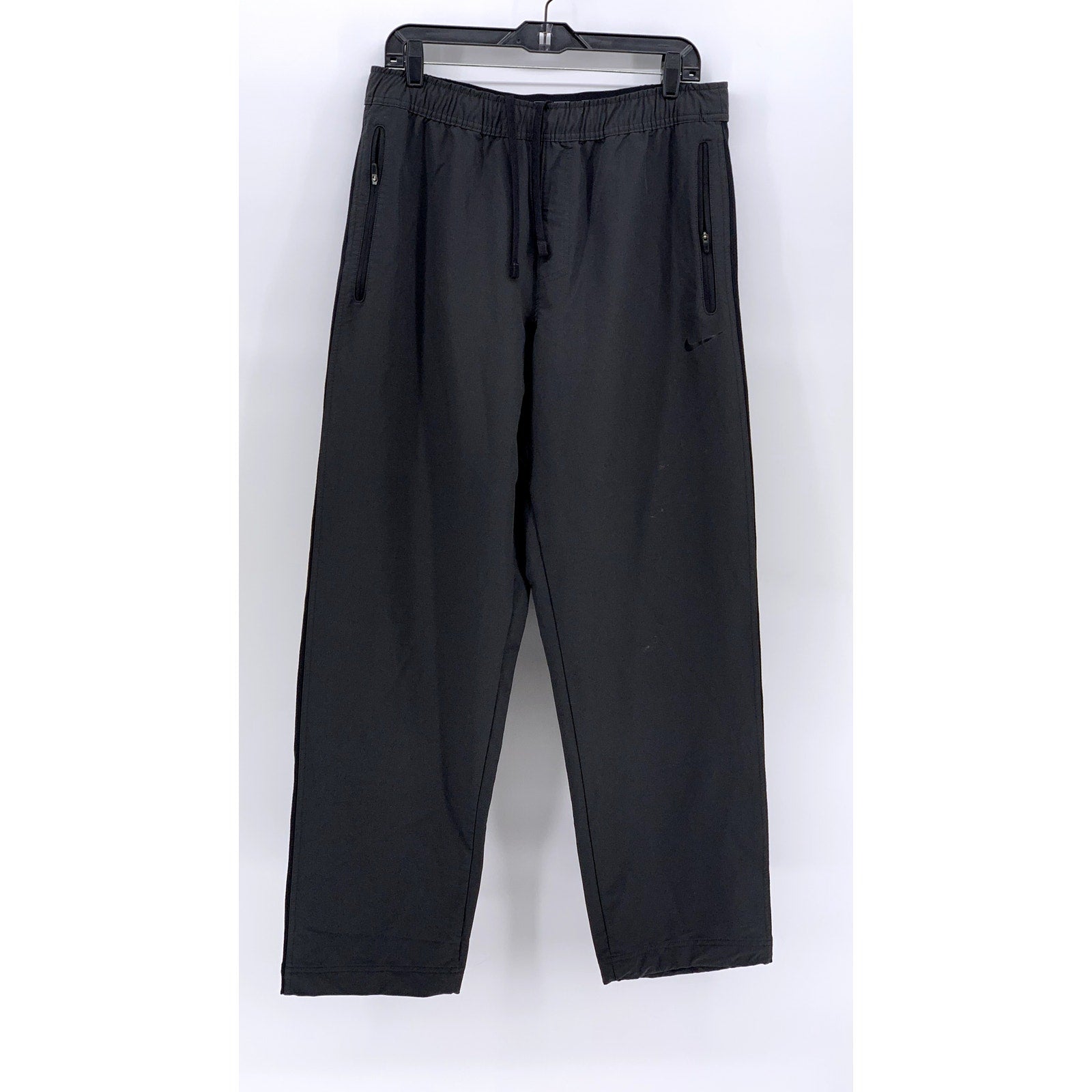 NIKE Men's Black Solid Training Active Pants SZ L