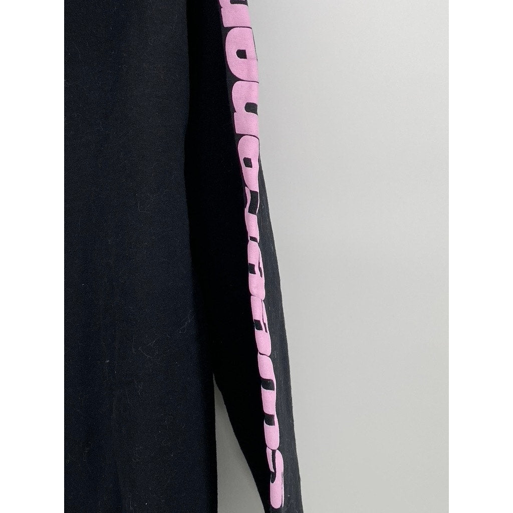 ARIANA GRANDE Unisex Adult Black-Pink Sweetener World Tour Graphic Hoodie SZ S