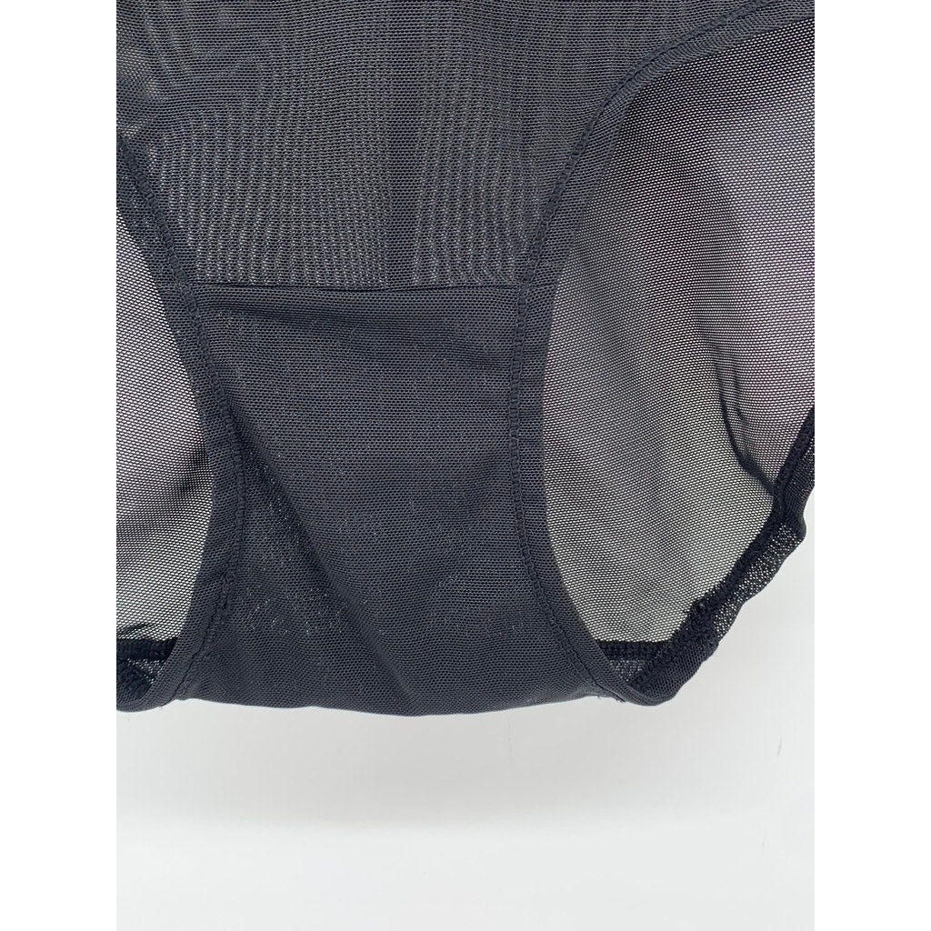JUICY COUTURE Women's Black Mesh Shaping Briefs SZ M