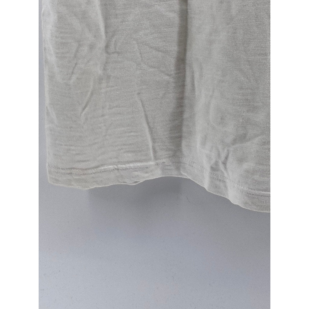 HIRO CLARK Men's White-Black Graphic Crewneck Short Sleeve Casual T-Shirt SZ M