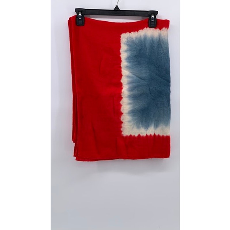 UNBRANDED Women’s Red-Blue Ombré Print Scarf