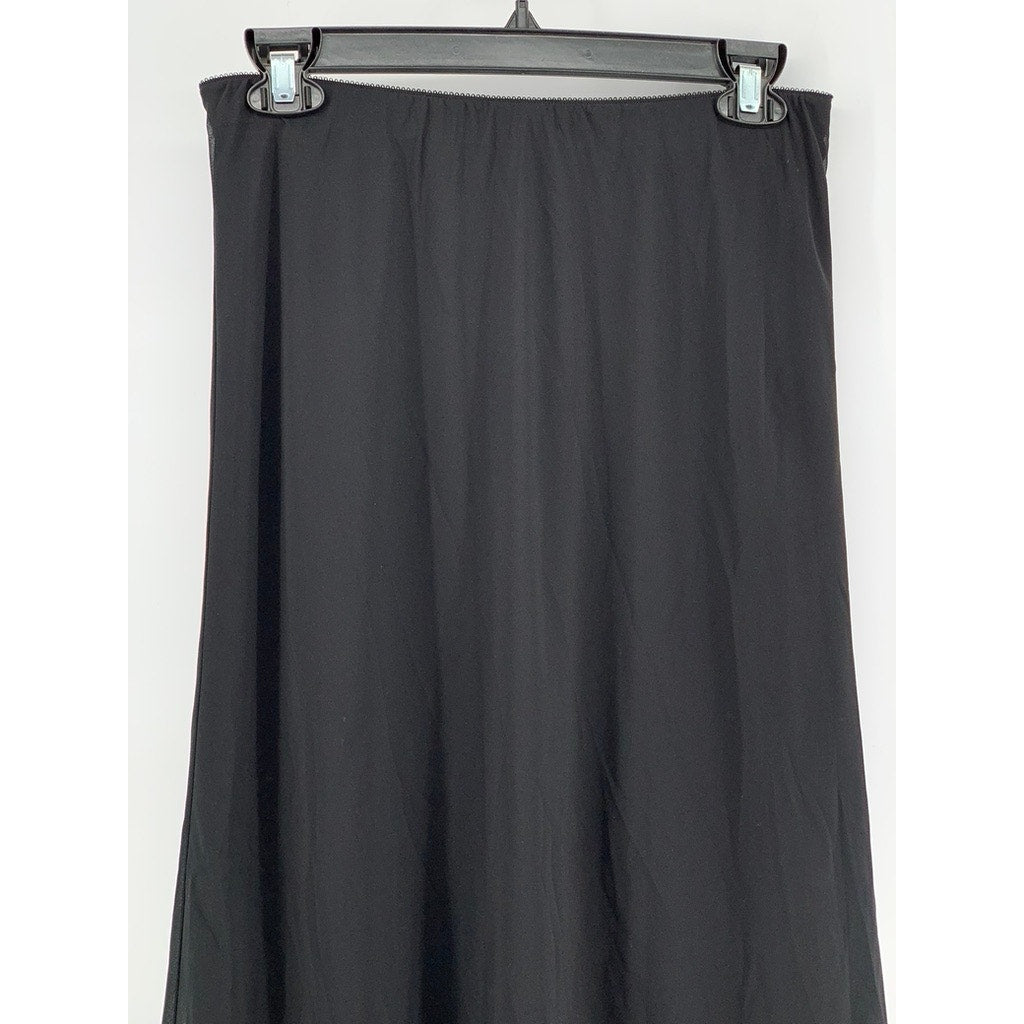 ALEX EVENINGS Women’s Petite Black Maxi A-Line Skirt SZ SP