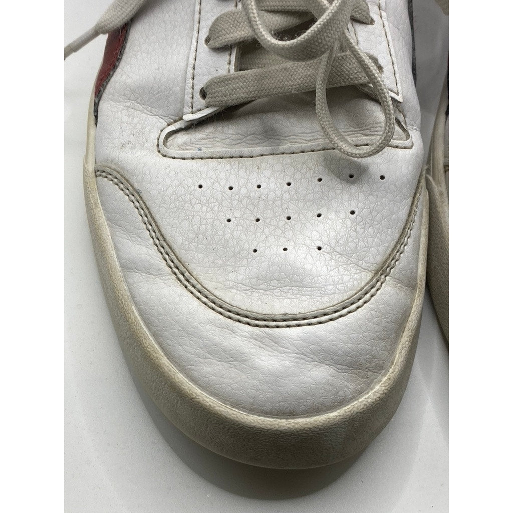 PUMA Men's White-Burgundy Shuffle Lace-Up Casual Sneakers SZ 10.5