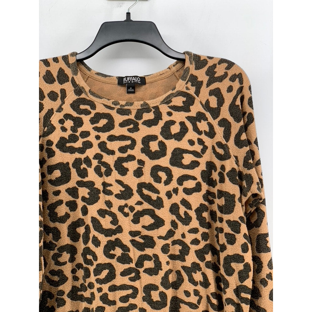 BUFFALO DAVID BITTON Men's Animal Print Crewneck Sweatshirt SZ M