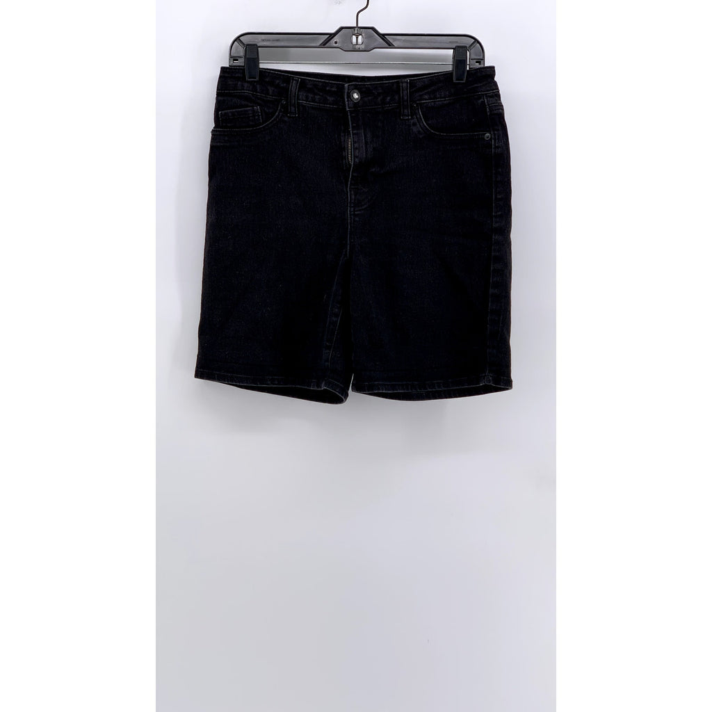 FAITH JEANS Women's Black Denim Bermuda Shorts SZ 8