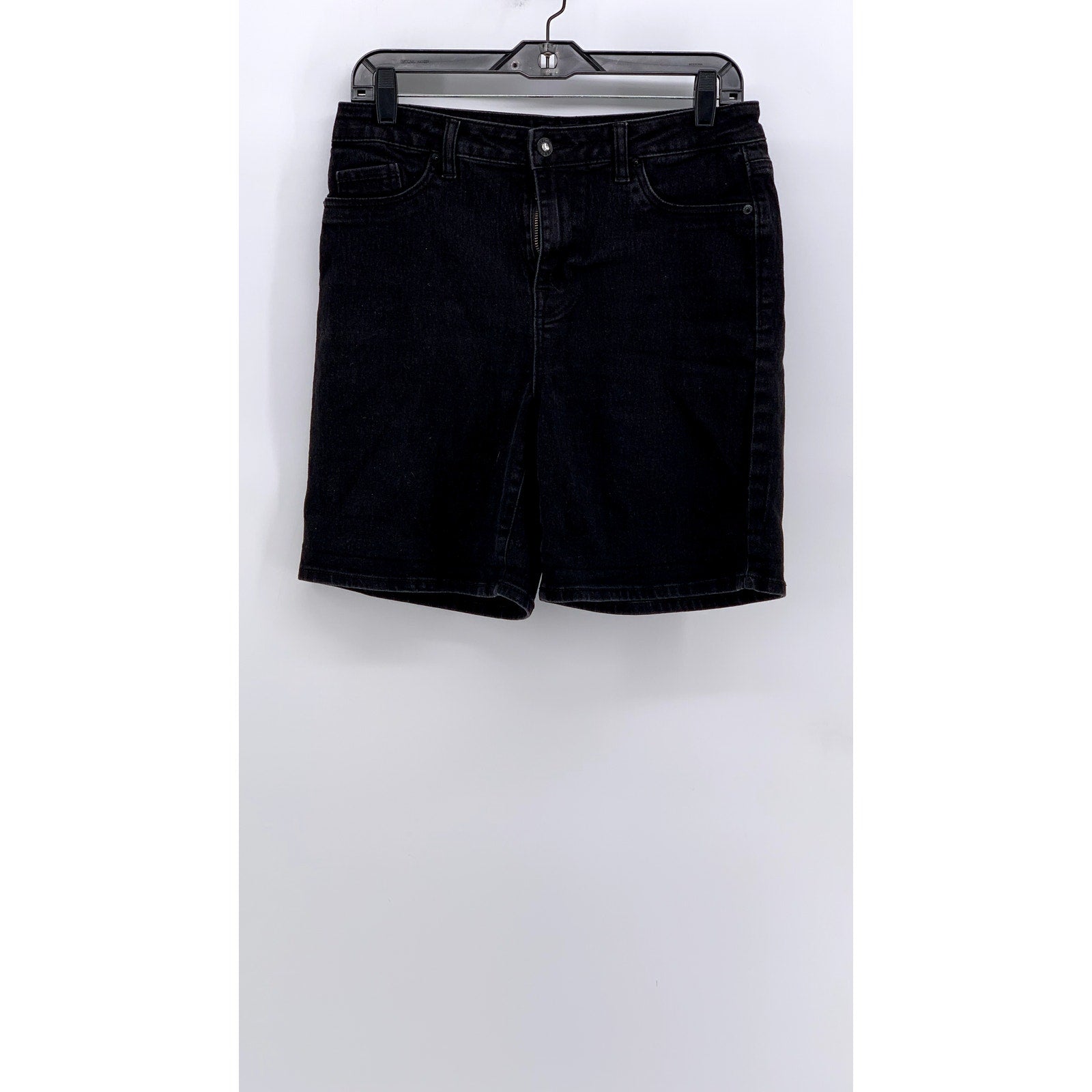 FAITH JEANS Women's Black Denim Bermuda Shorts SZ 8