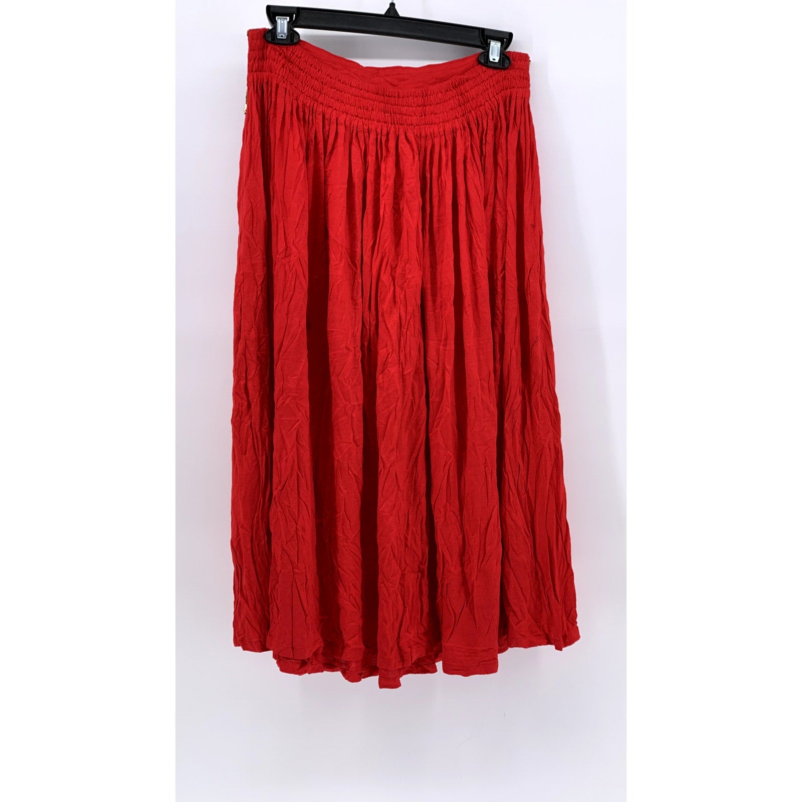 ZELLUCCI By PAYVAND Women's Red Sequin A-Line Midi Skirt SZ OS