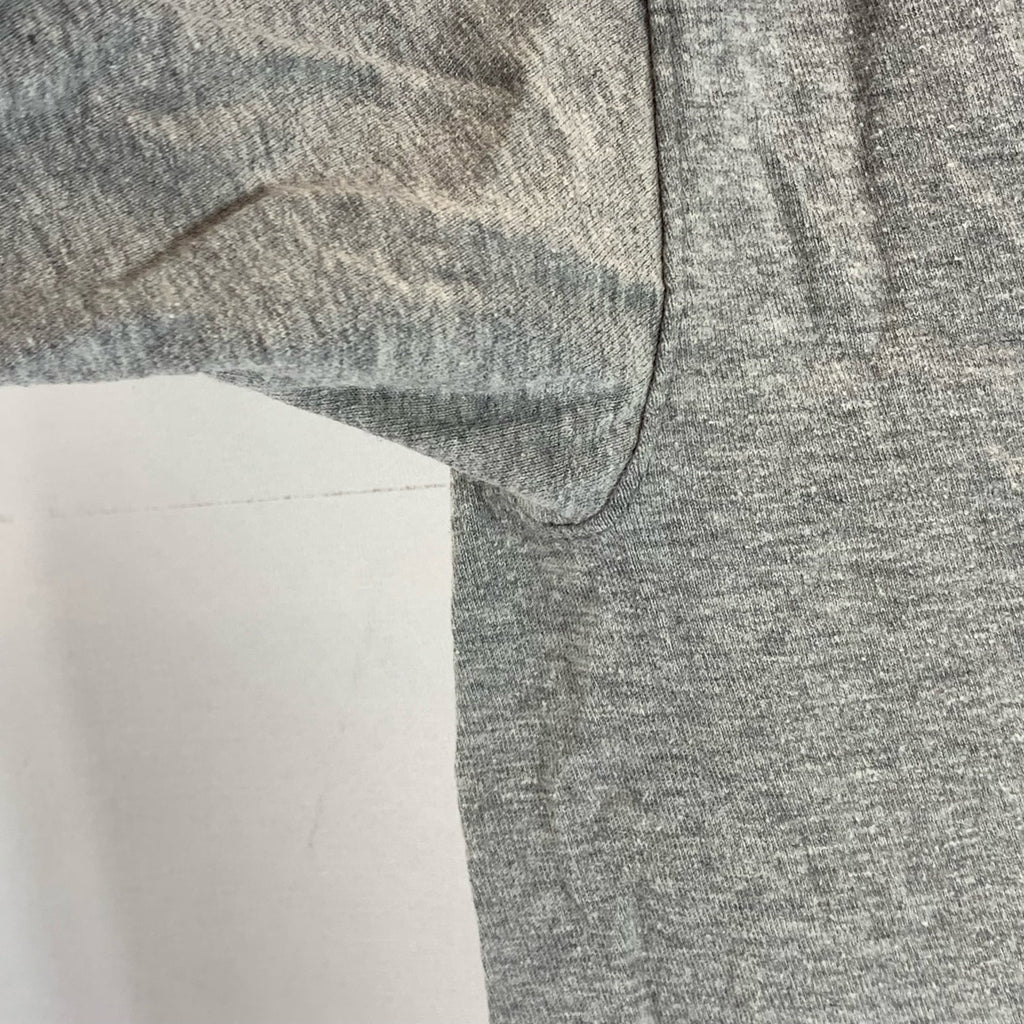 CHAMPION Authentic Men's Gray Solid Crewneck Casual Short Sleeve T-Shirt SZ L
