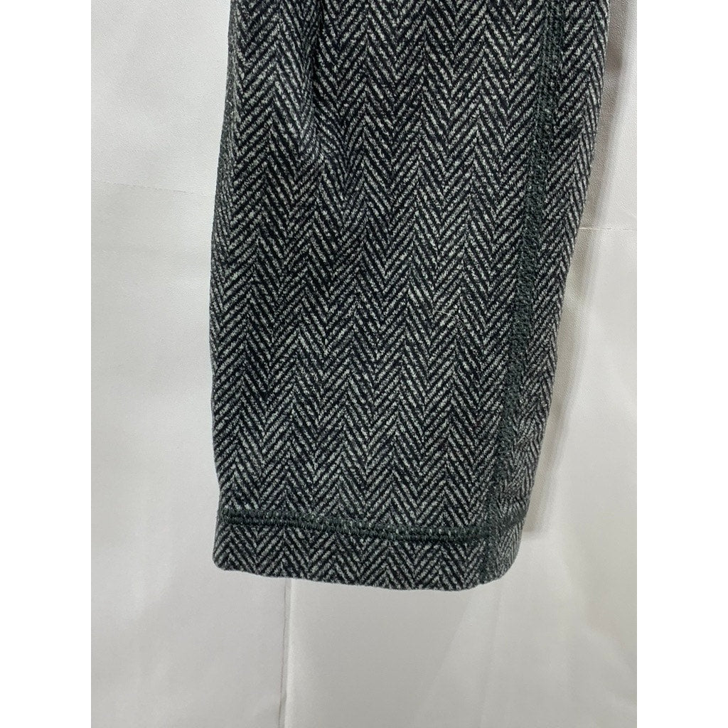 LULULEMON Women's Black-Gray High-Rise Straight-Leg Stretch Leggings SZ 6