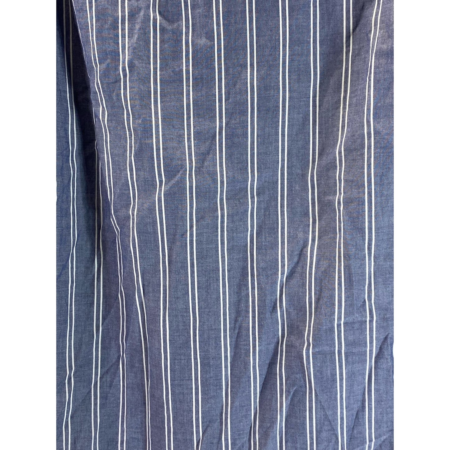 J. CREW Men's Blue Striped Chambray Lightweight Button-Up Long Sleeve Shirt SZ S