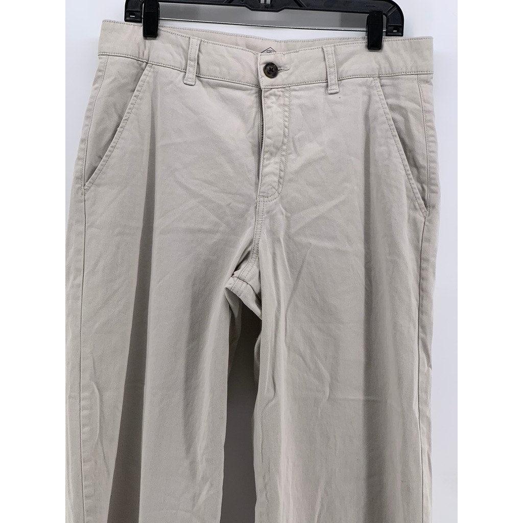 ST. JOHN'S BAY Women's Beige Wide-Leg High-Rise Pants SZ 12