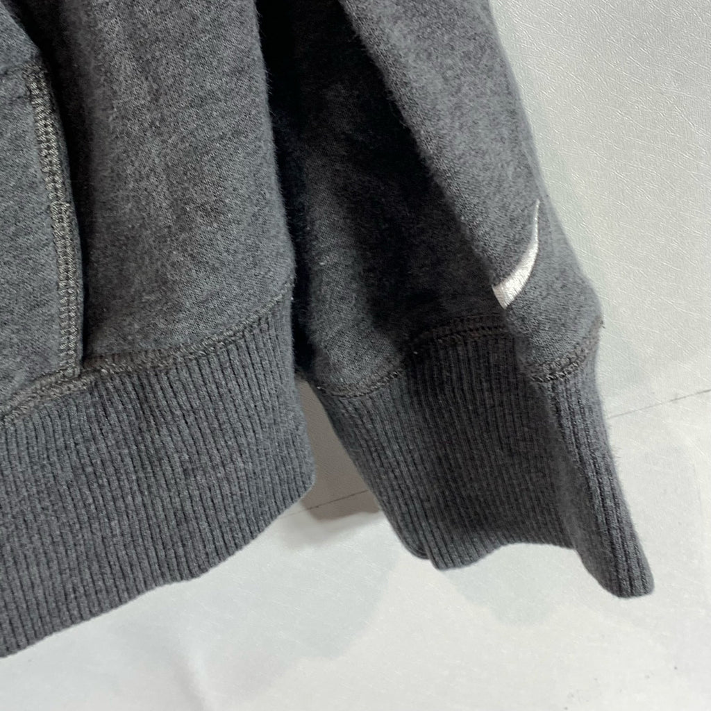 NIKE Men's Gray Logo Regular-Fit Pullover Hoodie SZ L