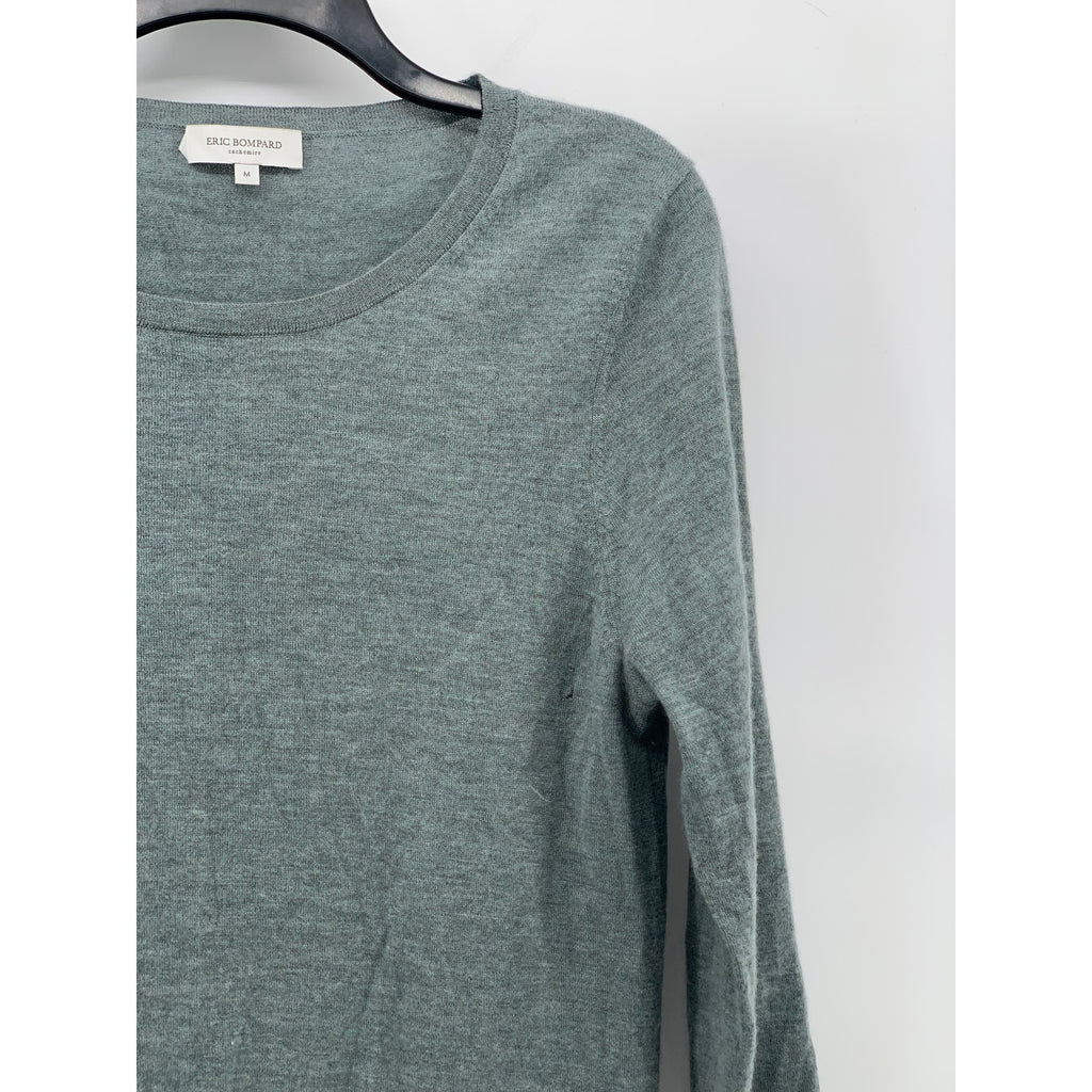 ERIC BOMPARD Men's Gray Cashmere Crewneck Knit Pullover Classic Sweater SZ M