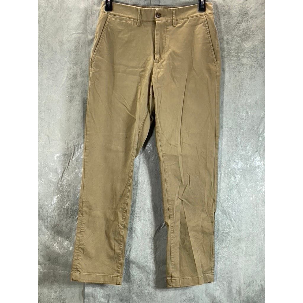 GOODFELLOW & CO Men's Sculptural Tan Athletic-Fit Hennepin Chino Pants SZ 30X30