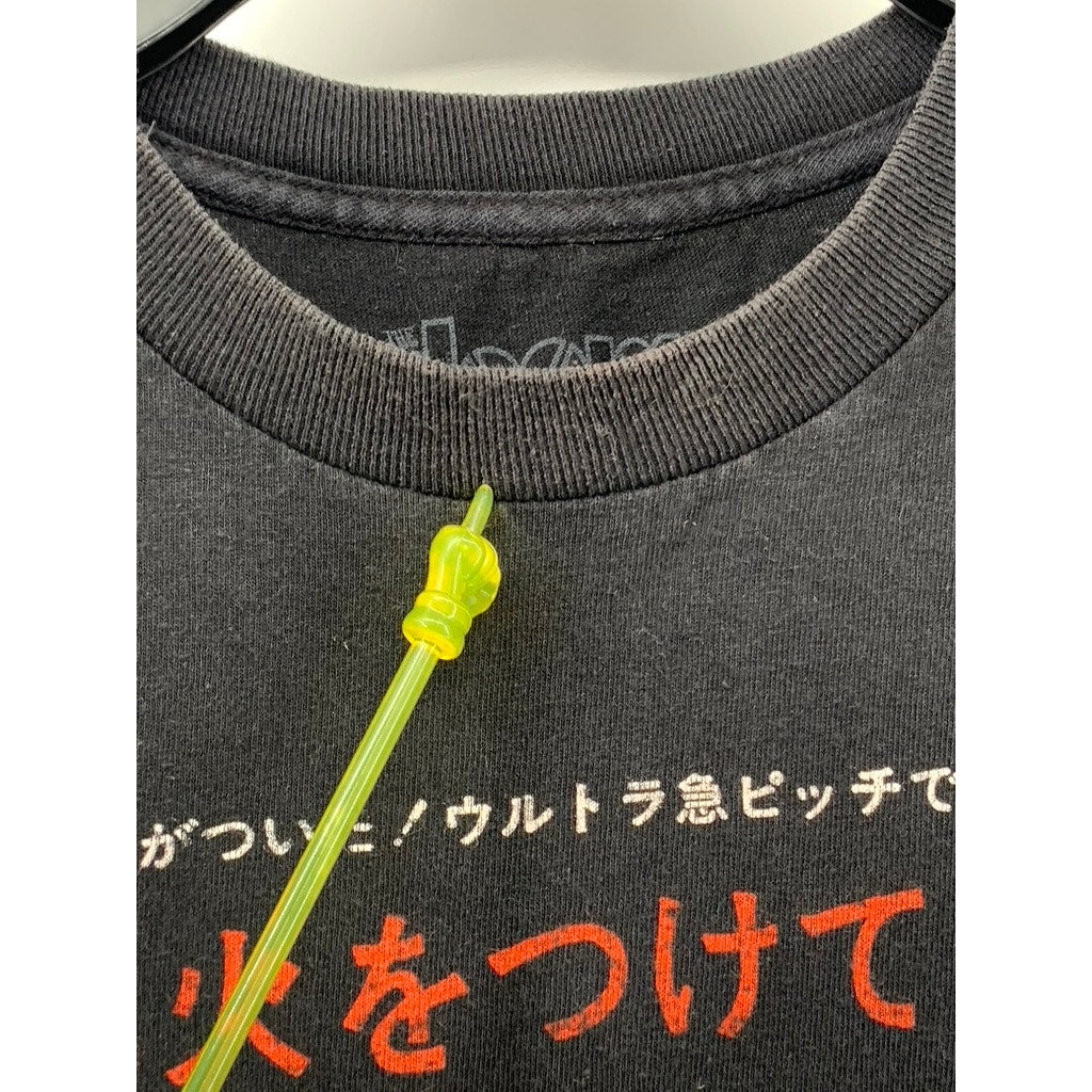 THE DOORS Light My Fire The Crystal Ship Black Graphic Band T-Shirt SZ M