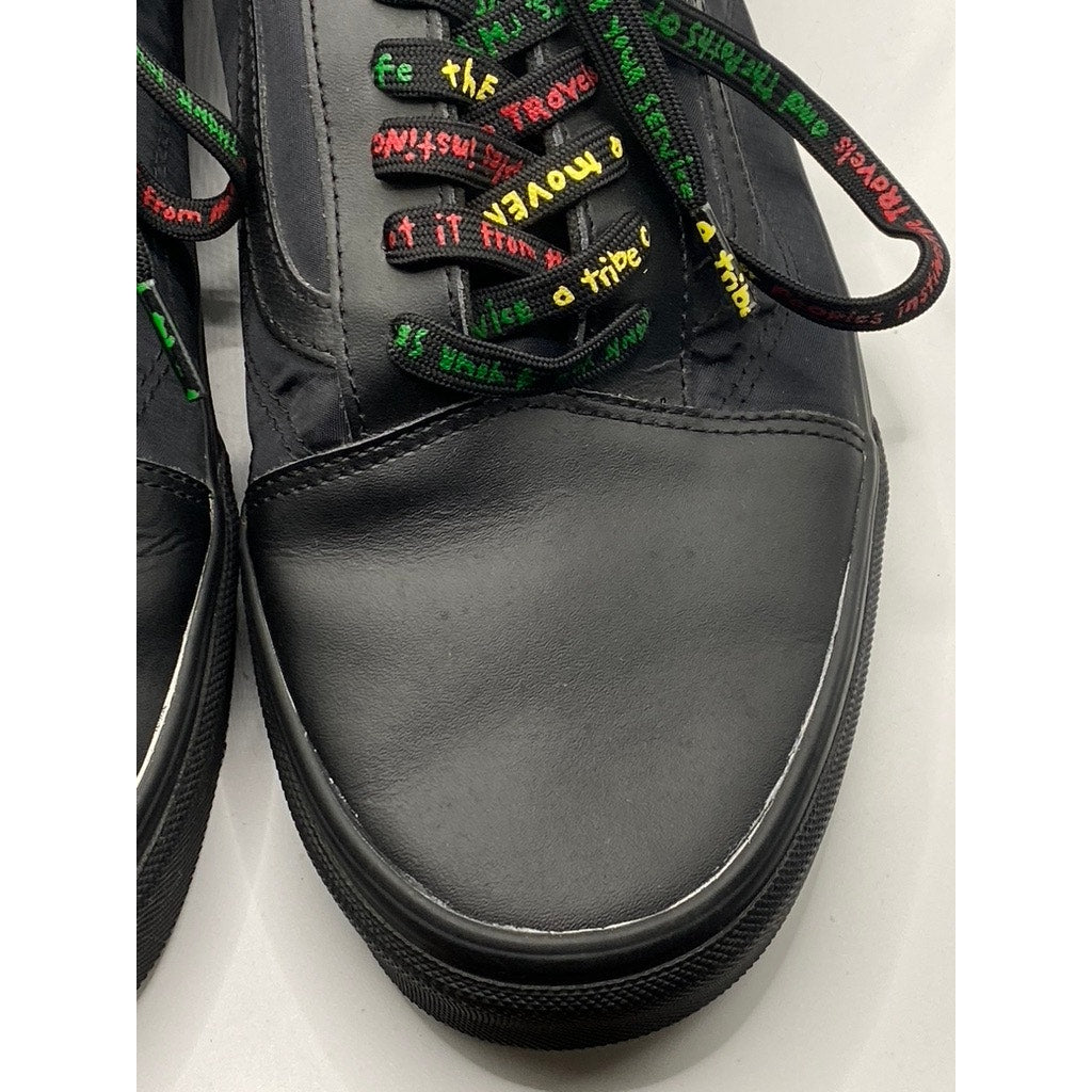 VANS Men’s Black A Tribe Called Quest Logo Lace-Up Sneakers SZ 13