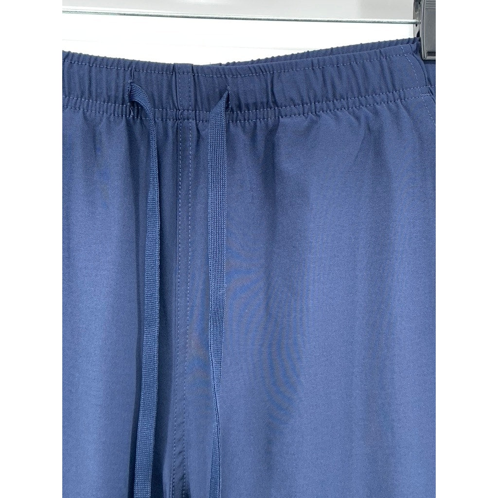 UNBRANDED Women's Navy Solid Cargo Straight-Leg Pants SZ M