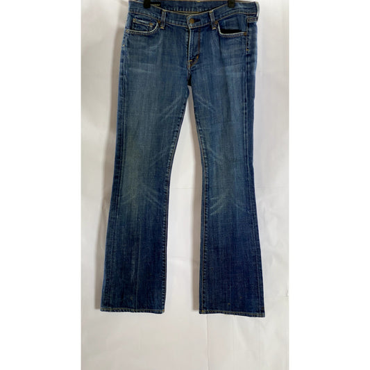 CITIZENS OF HUMANITY By Jerome Dahan Women's Blue Low-Waist Bootcut Jeans SZ 30