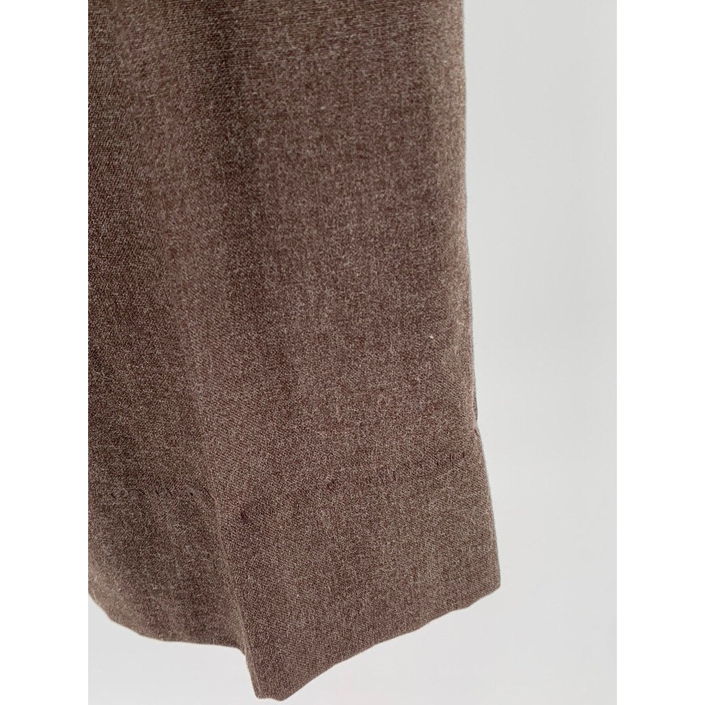 UNBRANDED Men's Brown Vintage Straight-Leg Dress Pants SZ 34