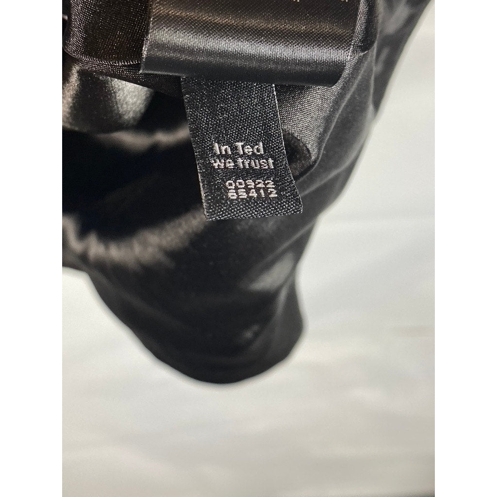 TED BAKER LONDON Women's Black Velvet Celeena Queen Bee Ruffle Dress SZ 0 (US2)