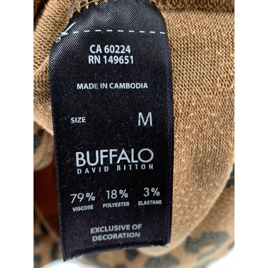 BUFFALO DAVID BITTON Men's Animal Print Crewneck Sweatshirt SZ M