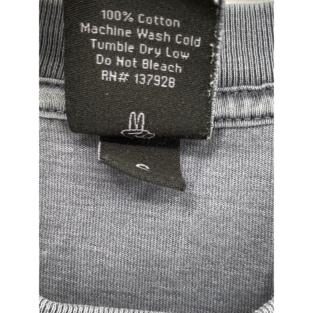 ONLYNY Men's Washed Gray Solid Crewneck Short Sleeve Casual T-Shirt SZ S