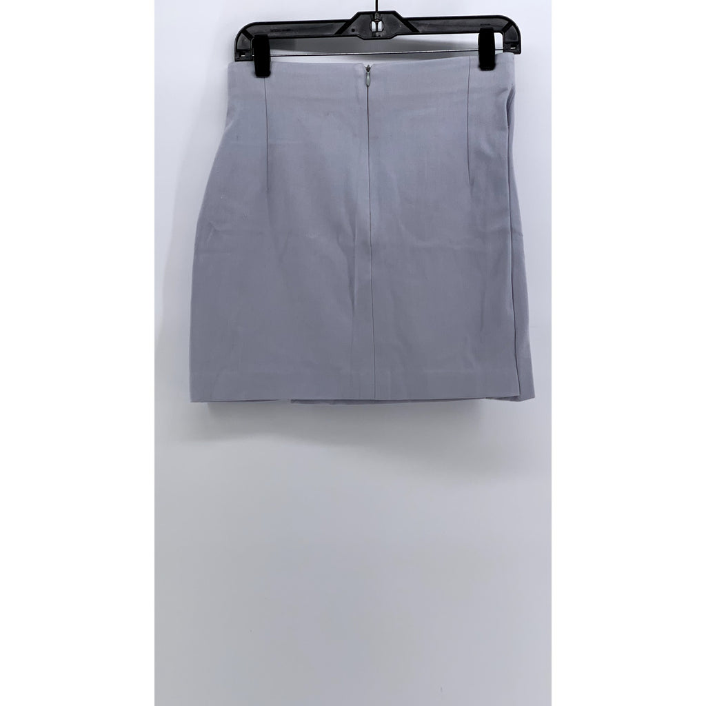 VERTIGO Women's Lilac Solid A-Line Mini Skirt SZ 10