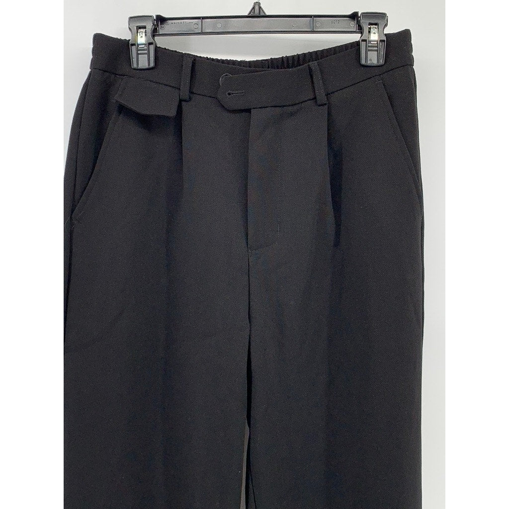 CHIC ERRO Men's Black Straight-Leg Zipper Hem Pants SZ XL