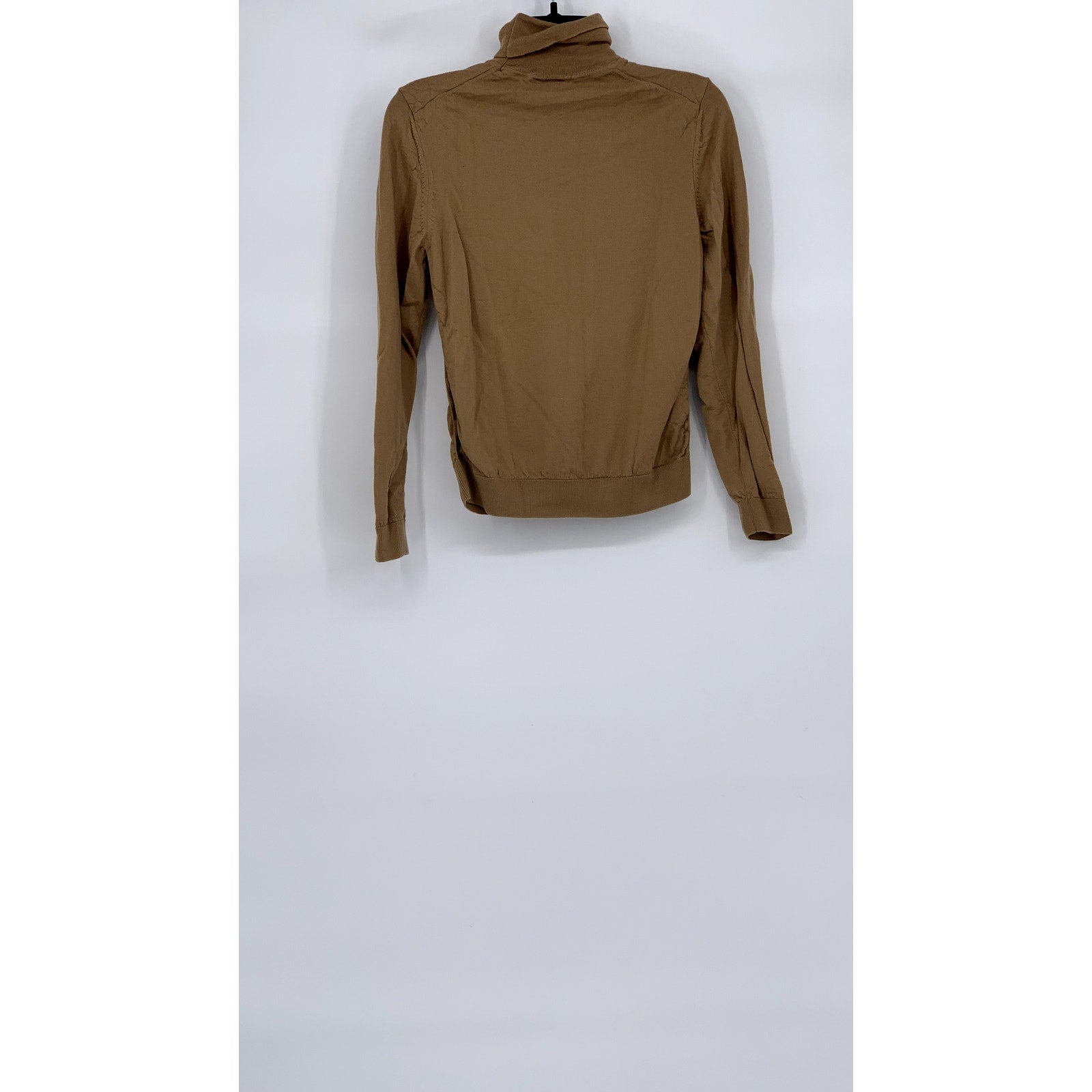 BOSS By Hugo Boss Men's Brown Knit Finest Italian Yarn Turtleneck Sweater SZ S