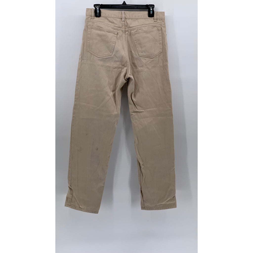 ENCRE INDUSTRIE Men's Tan Cotton Regular-Fit Straight-Leg Chino Pants SZ 40