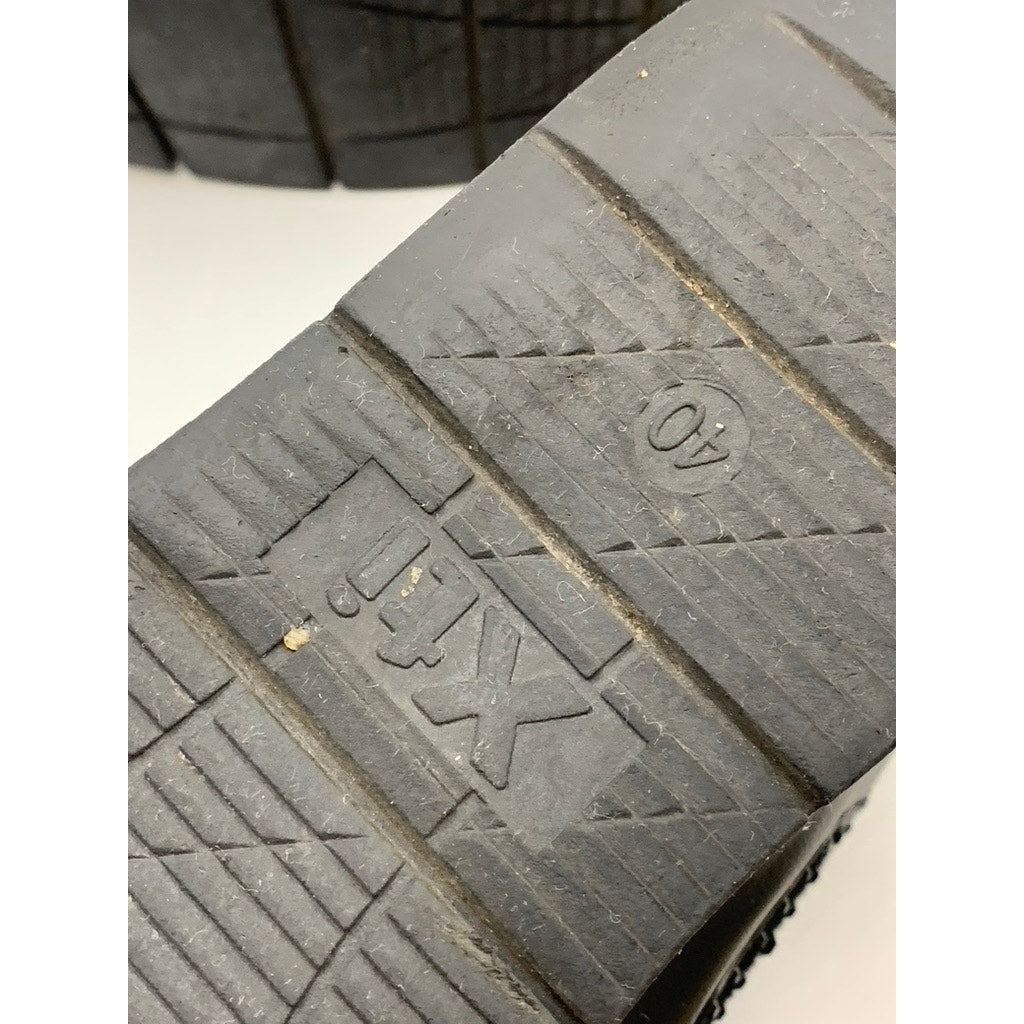 XTI Women's Black Rhinestone Embellished Wedge Sneakers SZ 40(9)