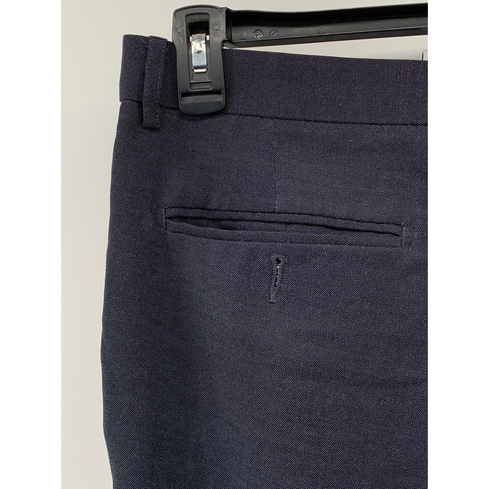 MICHAEL BRANDON Men's Navy Textured Slim-Leg Regular-Fit Pants SZ 36X32