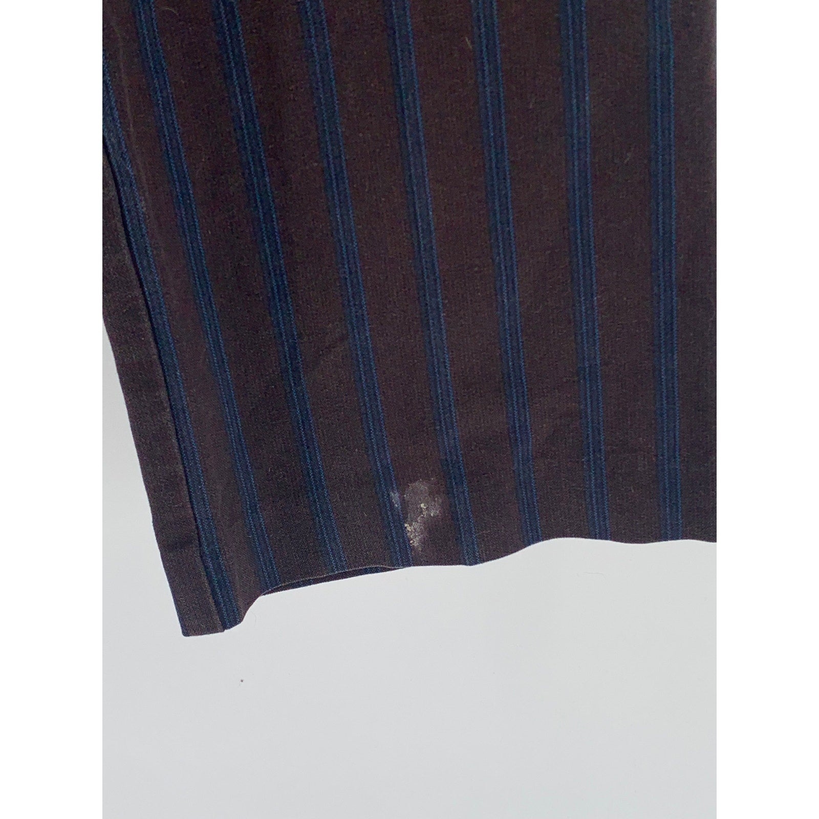 PENGUIN Men's Brown-Blue Striped Flat Front Straight-Leg Regular Fit Pant SZ 32