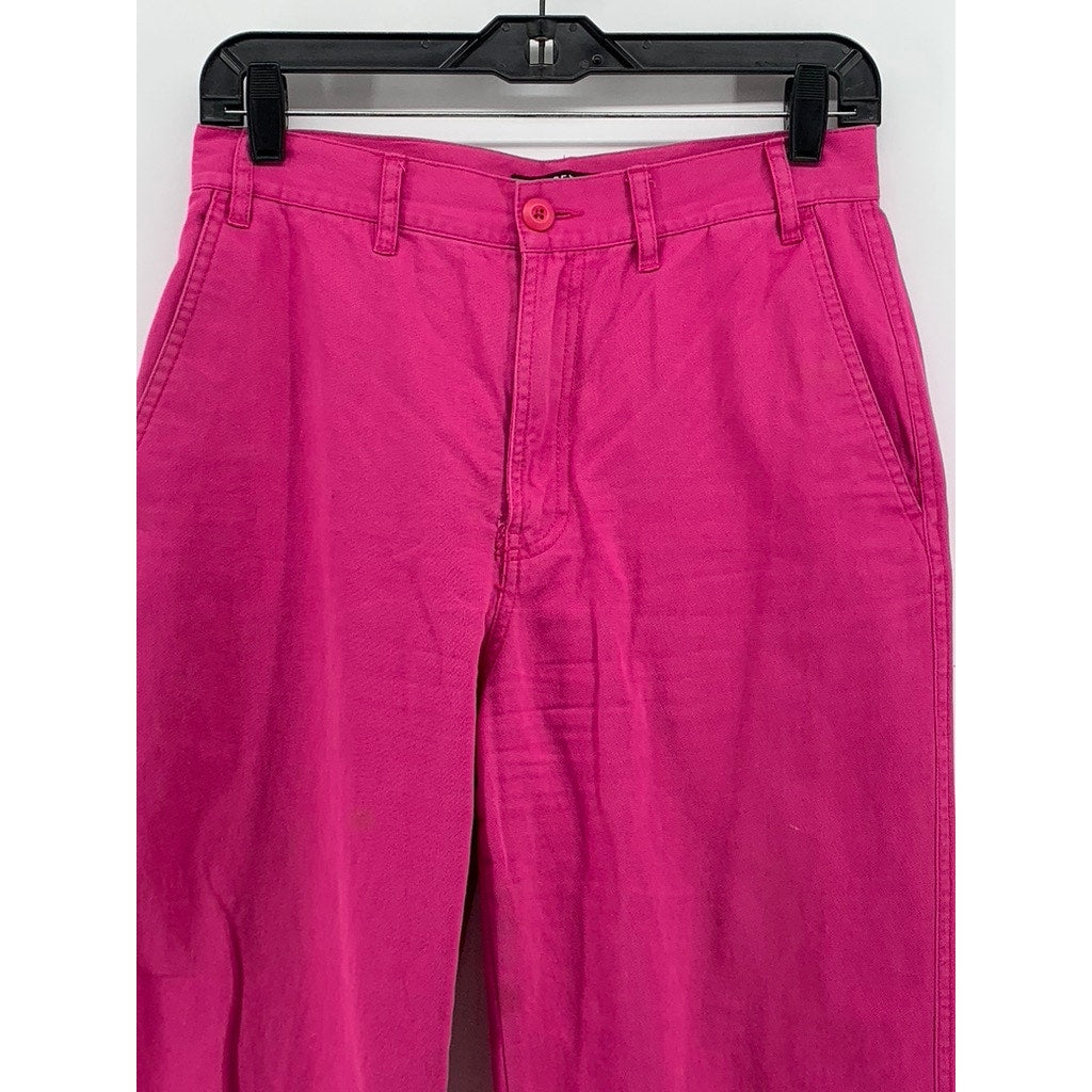 OBEY WORLDWIDE Women's Fuchsia Straight Leg Pant SZ 27