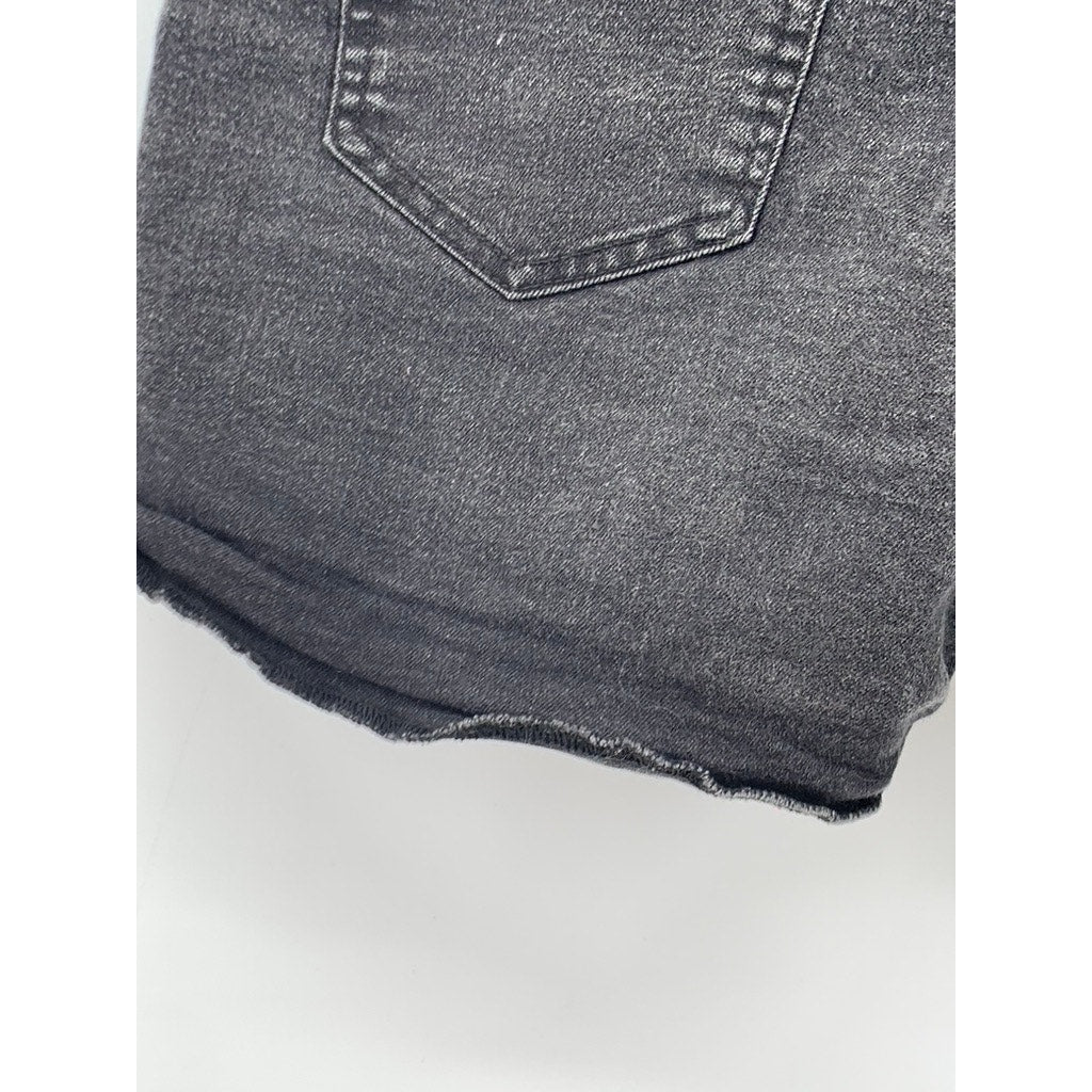 FOREVER 21 Women's Washed Black Denim Regular-Fit Five Pocket Shorts SZ 30