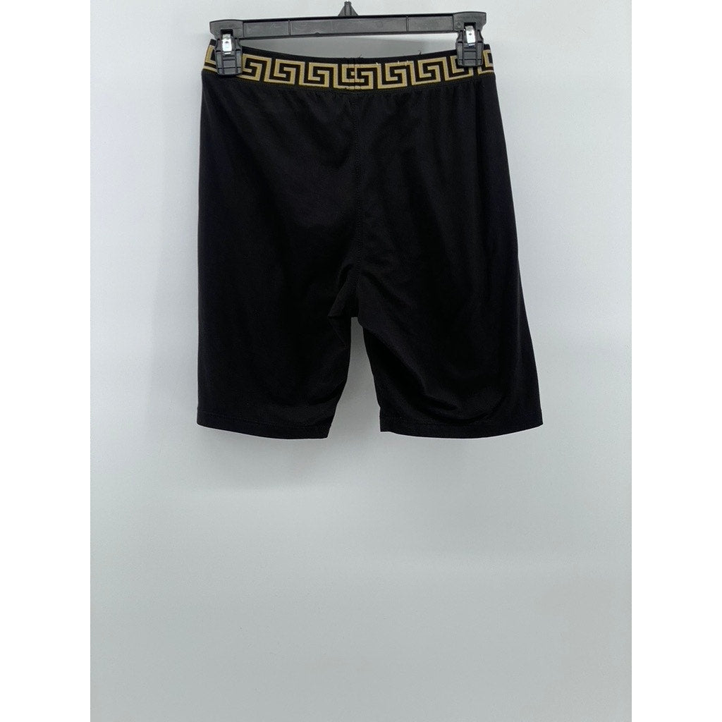 TRENDZ Women's Black Elastic Waist Pocketless Pull-On Casual Biker Shorts SZ S