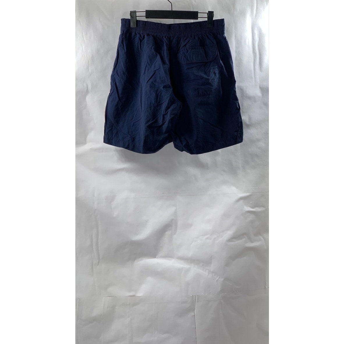 UNIQLO Boy's Navy Blue Lined Drawstring Waist Swim Trunks SZ M