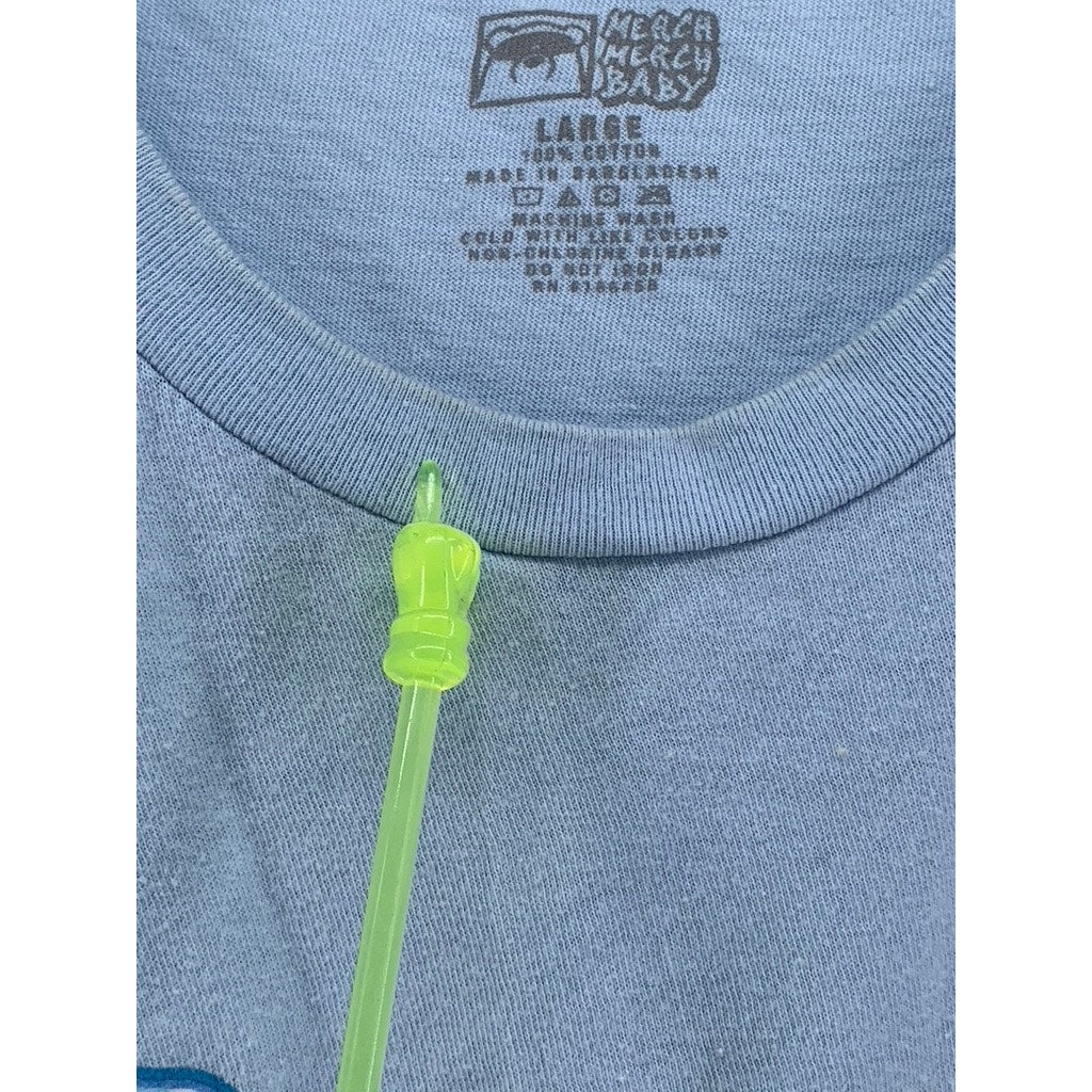 MERCH MERCH BABY Men's Light Blue Vanilla Ice Graphic T-Shirt SZ L