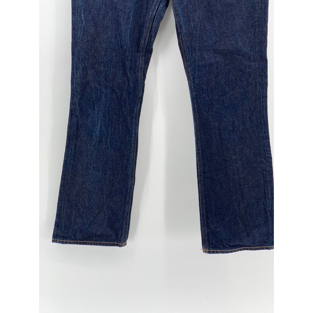 COS Women's Indigo Blue Regular-Fit Bootcut Leg Low-Rise Pipe Jeans SZ 28