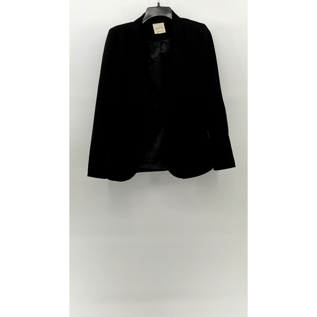 SILENCE + NOISE Women's Black Open-Front Long Sleeve Notch Collar Blazer SZ M