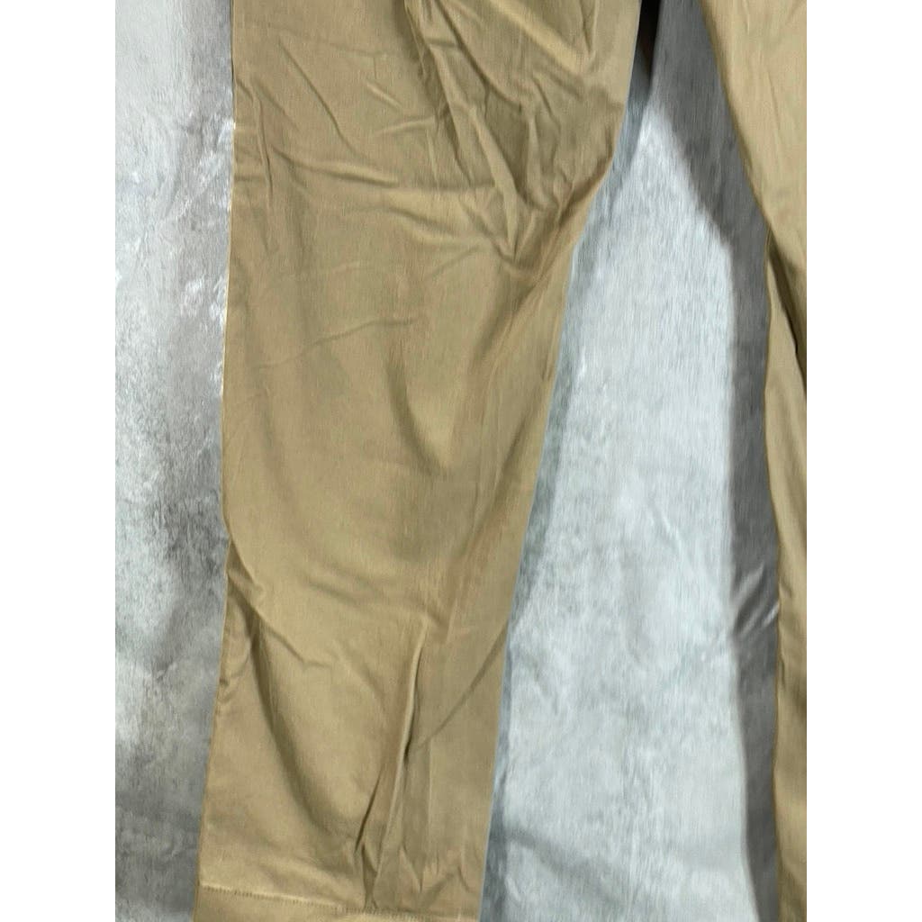 GOODFELLOW & CO Men's Sculptural Tan Athletic-Fit Hennepin Chino Pants SZ 30X30