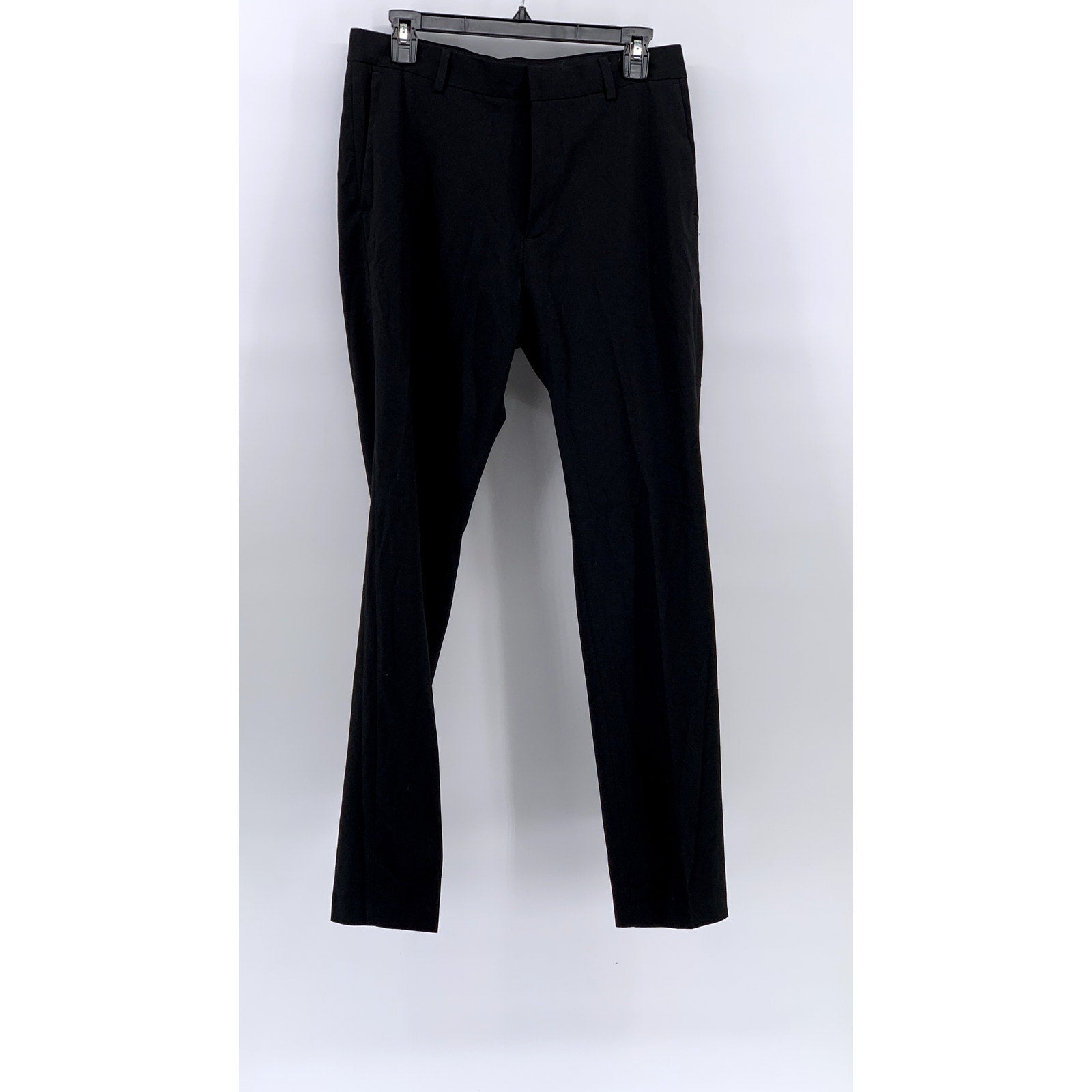 H&M Men's Black Solid Slim-Fit Pants SZ 29
