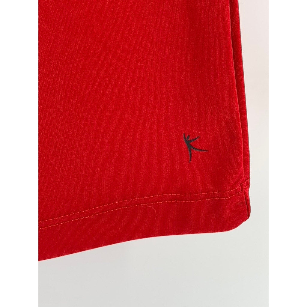 DANKSIN NOW Women's Red Active Short Sleeve Crewneck T-Shirt SZ L