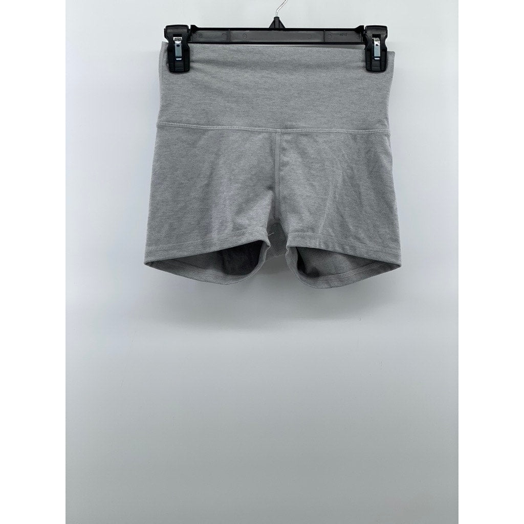 TYR Women's Heather Light Gray Base Kinetic High-Rise 2" Short SZ S