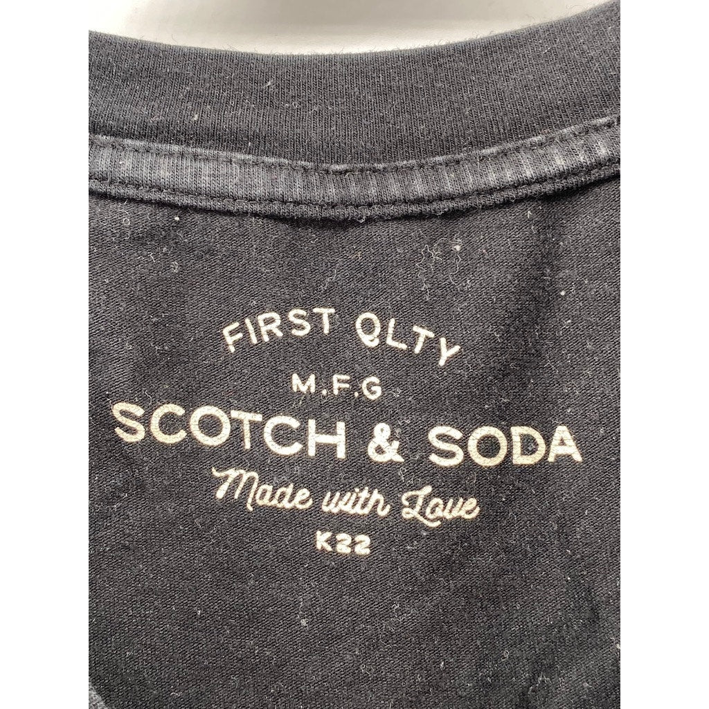 SCOTCH & SODA Men's Black Solid Crewneck Short Sleeve Casual T-Shirt SZ M