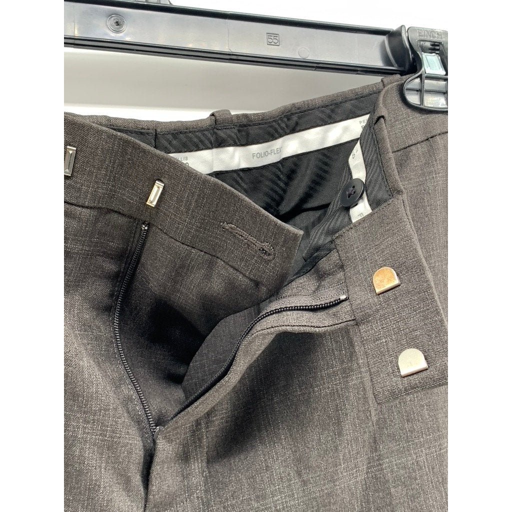 PERRY ELLIS PORTFOLIO Men's Charcoal Slim-Fit Pants SZ 40X30