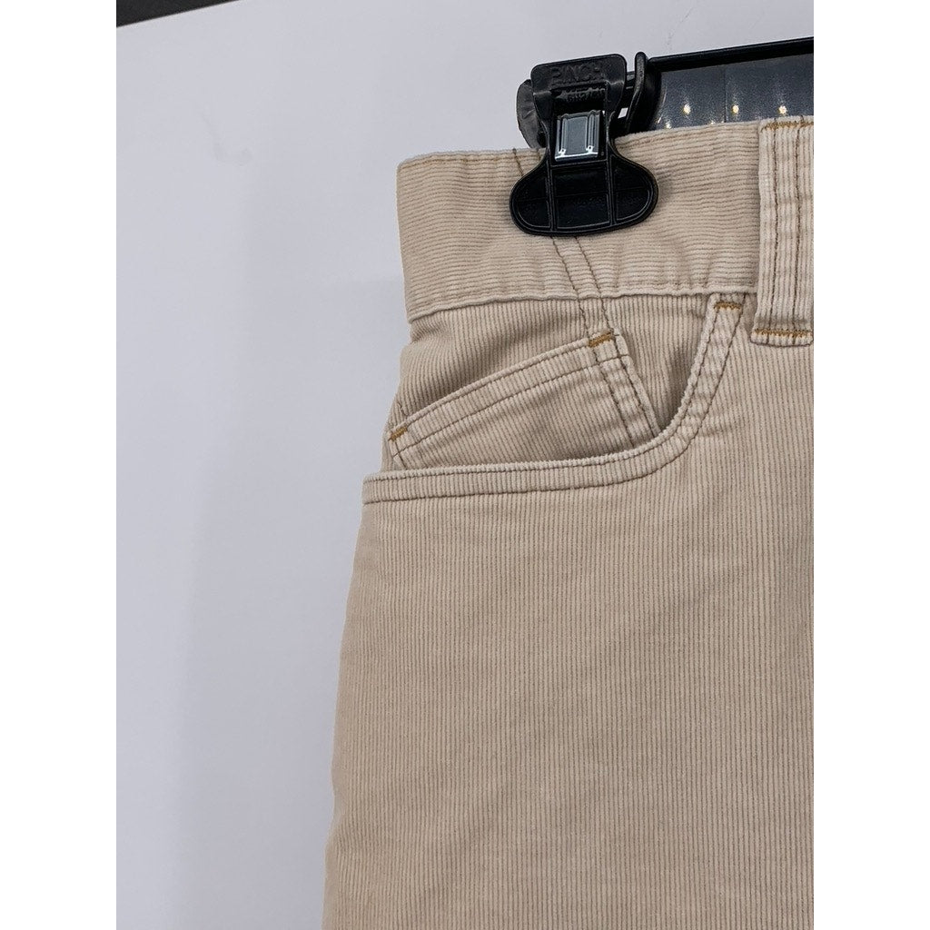 OLD NAVY Women's Beige Corduroy Stretch A-Line Mini Skirt SZ 8