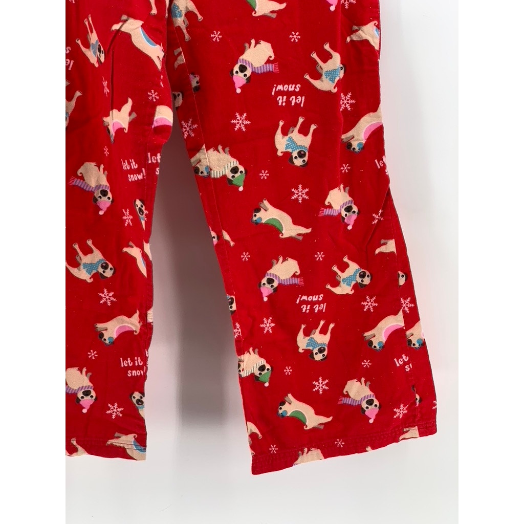 MUDD Women's Red Dog Christmas Printed Pajama Pants SZ XL