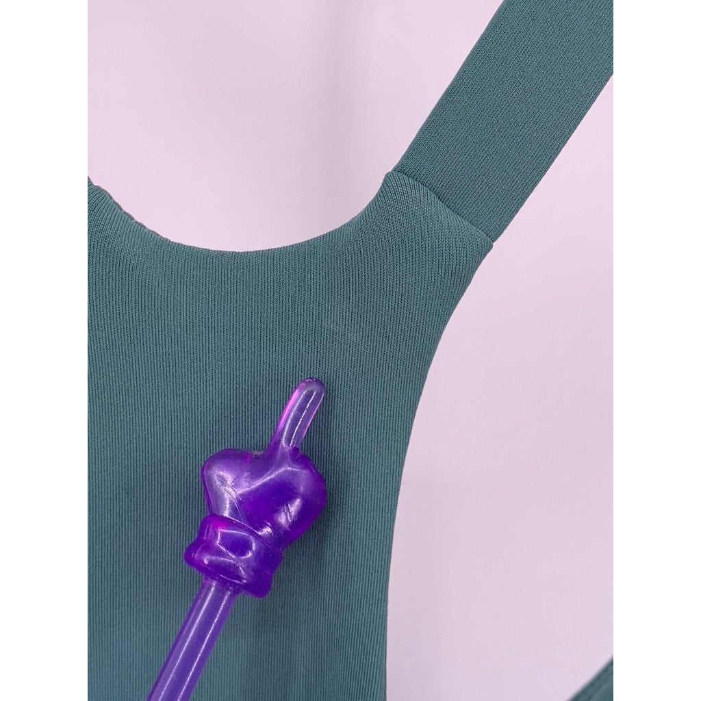 UNBRANDED Women's Plus Green Racerback Maxi Dress SZ 1X